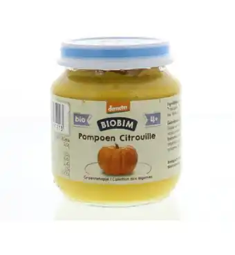 Drogisterij.net Biobim pompoen puree 4 maanden demeter bio (125g) aanbieding