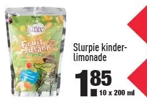 ALDI Slurpie kinderlimonade aanbieding