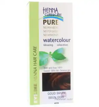 Drogisterij.net Evi-line henna cure & care watercolour goudbruin (5g) aanbieding