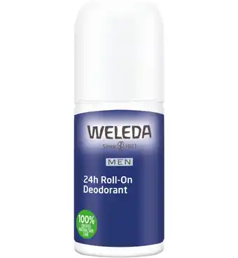 Drogisterij.net Weleda men 24h deodorant roll-on (50ml) aanbieding