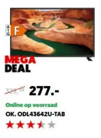 MediaMarkt OK. ODL43642U-TAB aanbieding