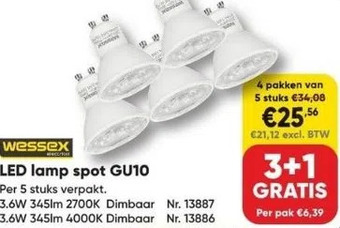 Toolstation Led lamp spot gu10 aanbieding