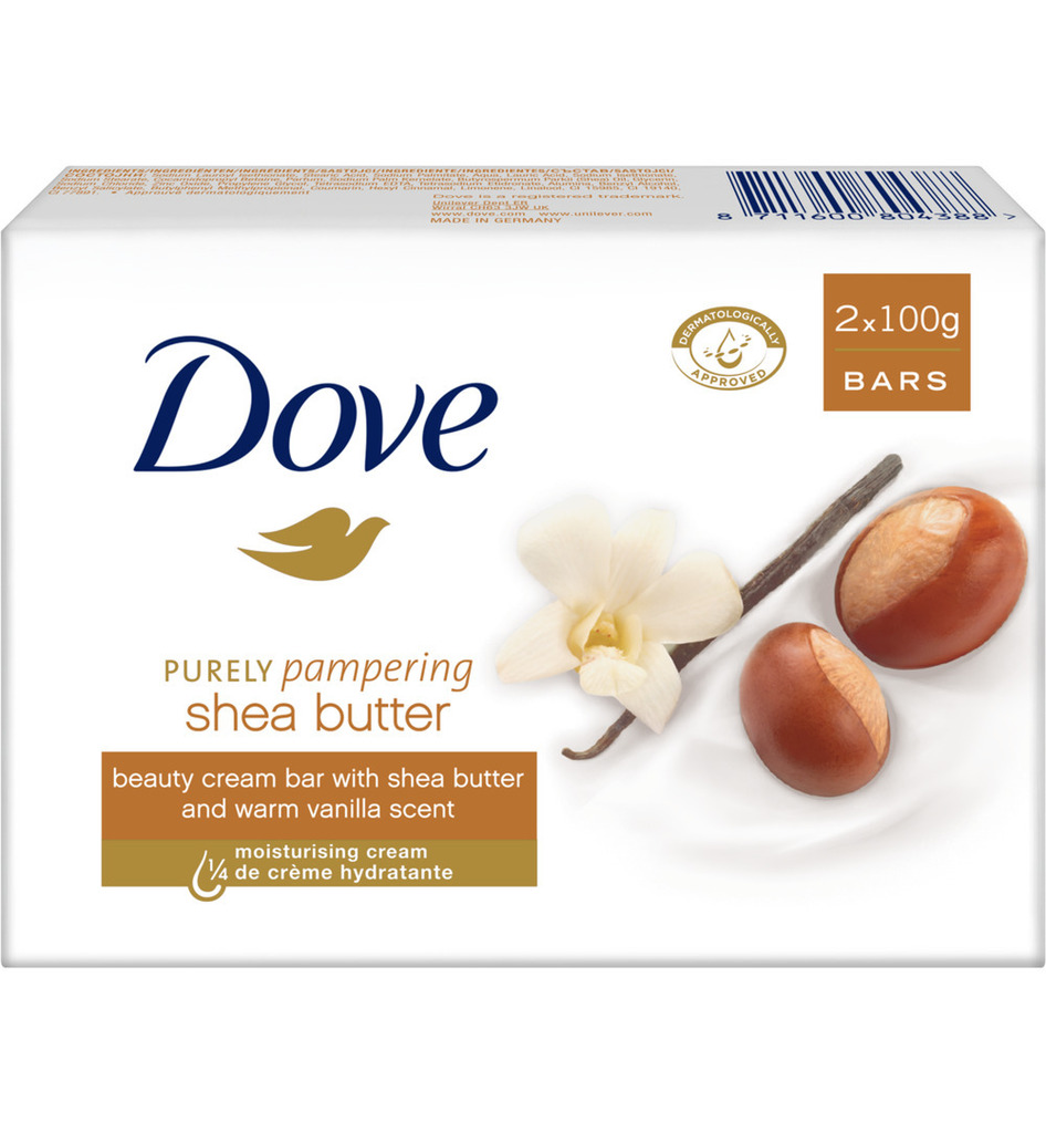 Dove zeep shea butter (100g) aanbieding bij