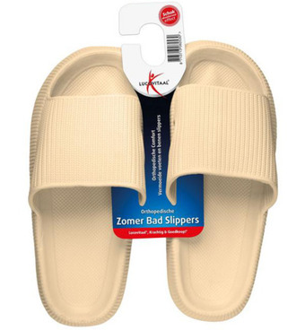 Drogisterij.net Lucovitaal lucovitaal orthopedische badslipper 37-38 beige (1paar) aanbieding