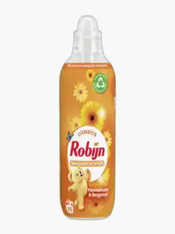 Flink Robijn wasverzachter passiebloem & bergamot 33 wasbeurten 825ml aanbieding