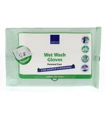 Drogisterij.net Abena wet wash washandjes verzorgend (5st) aanbieding