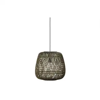 fonQ Woood exclusive moza hanglamp - bamboe - groen - 36x36x36 aanbieding