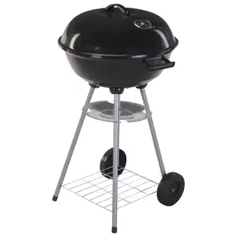 fonQ Progarden kogelbarbecue op wielen 46 cm zwart aanbieding