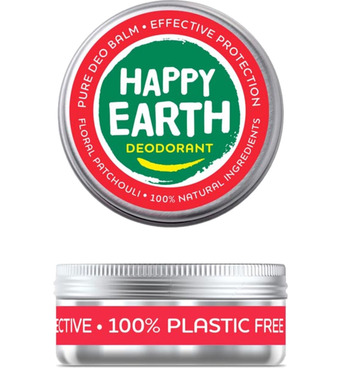 Drogisterij.net Happy earth deodorant balm floral patchouli (45g) aanbieding