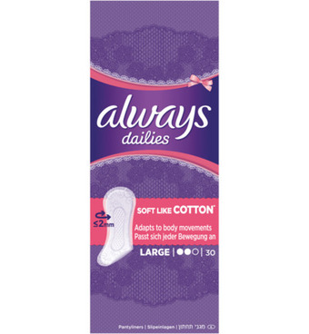 Drogisterij.net Always dailies inlegkruisjes large (30st) aanbieding