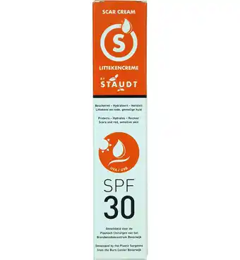 Drogisterij.net Staudt littekencreme spf30 (40ml) aanbieding