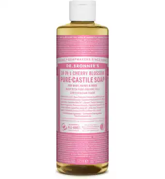 Drogisterij.net Dr. bronner's liquid soap cherry blossom (475ml) aanbieding