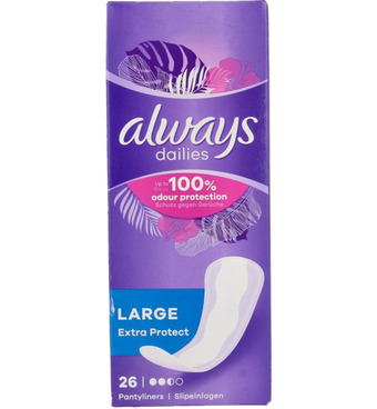 Drogisterij.net Always dailies inlegkruisjes extra protect large (26st) aanbieding