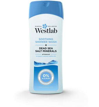 Drogisterij.net Westlab bad & douche gel dode zeezout verzorgend (400ml) aanbieding