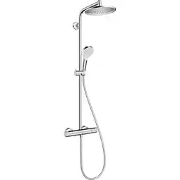 Sanitairwinkel.nl Hansgrohe crometta s 240 1jet showerpipe met thermostaat ecosmart chroom aanbieding