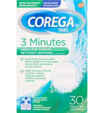 Drogisterij.net Corega tabletten 3 minuten (30st) aanbieding