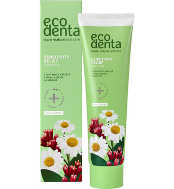 Drogisterij.net Ecodenta tandpasta gevoelige tanden kamille (100ml) aanbieding