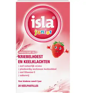 Drogisterij.net Isla junior keelpastilles aardbei (20tb) aanbieding