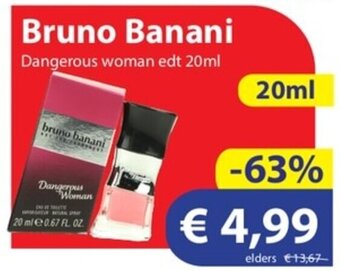 Die Grenze Bruno Banani Dangerous woman edt 20ml aanbieding