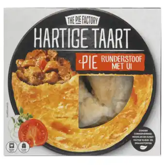 Dekamarkt The pie factory hartige taart pie runderstoof met ui aanbieding