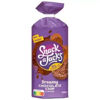 Dekamarkt Snack a jacks rijstwafels chocolate chips aanbieding