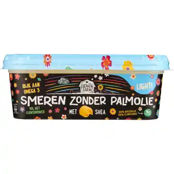 Dekamarkt Flowerfarm smeren zonder palmolie light aanbieding