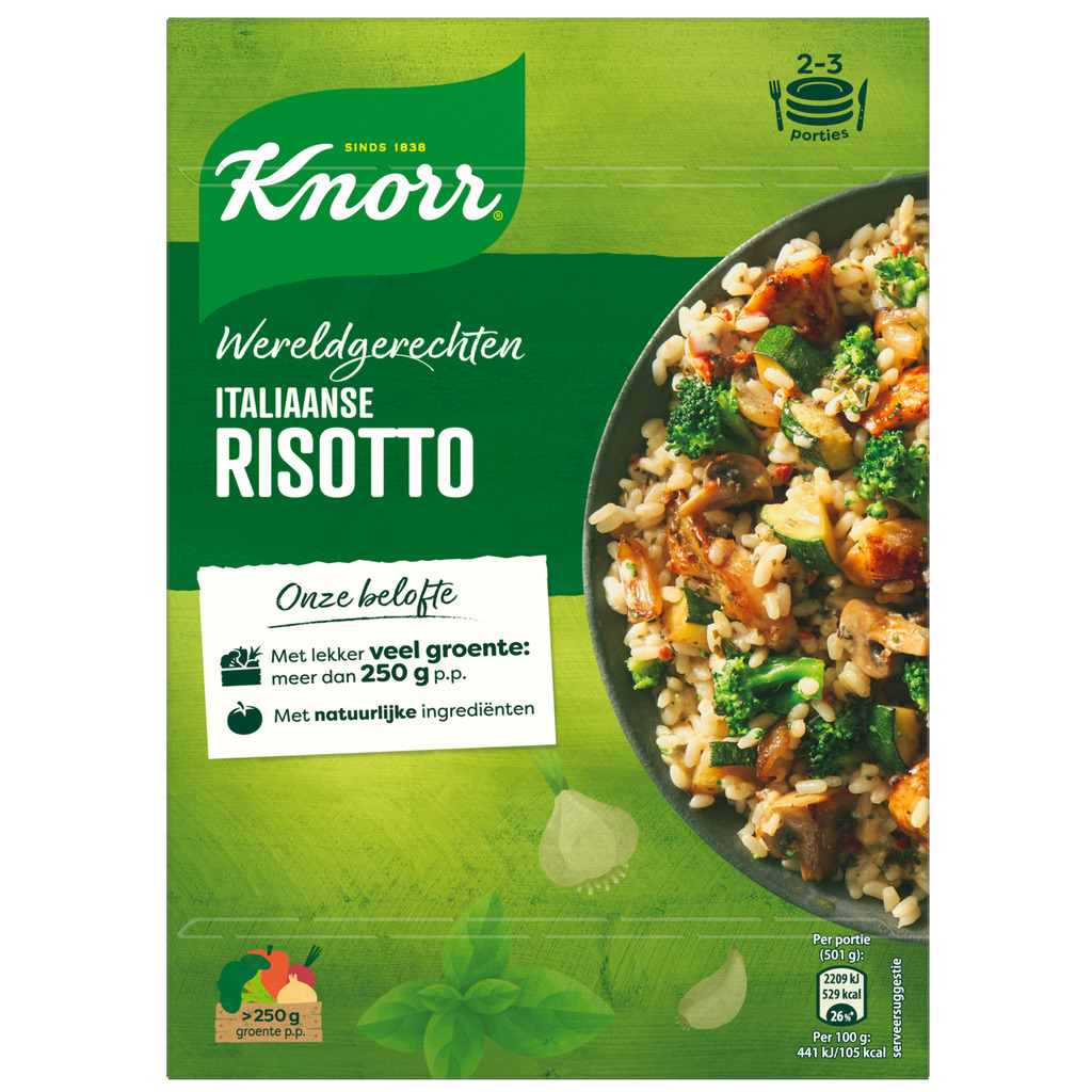Knorr wereldgerecht italiaanse risotto aanbieding bij Dekamarkt