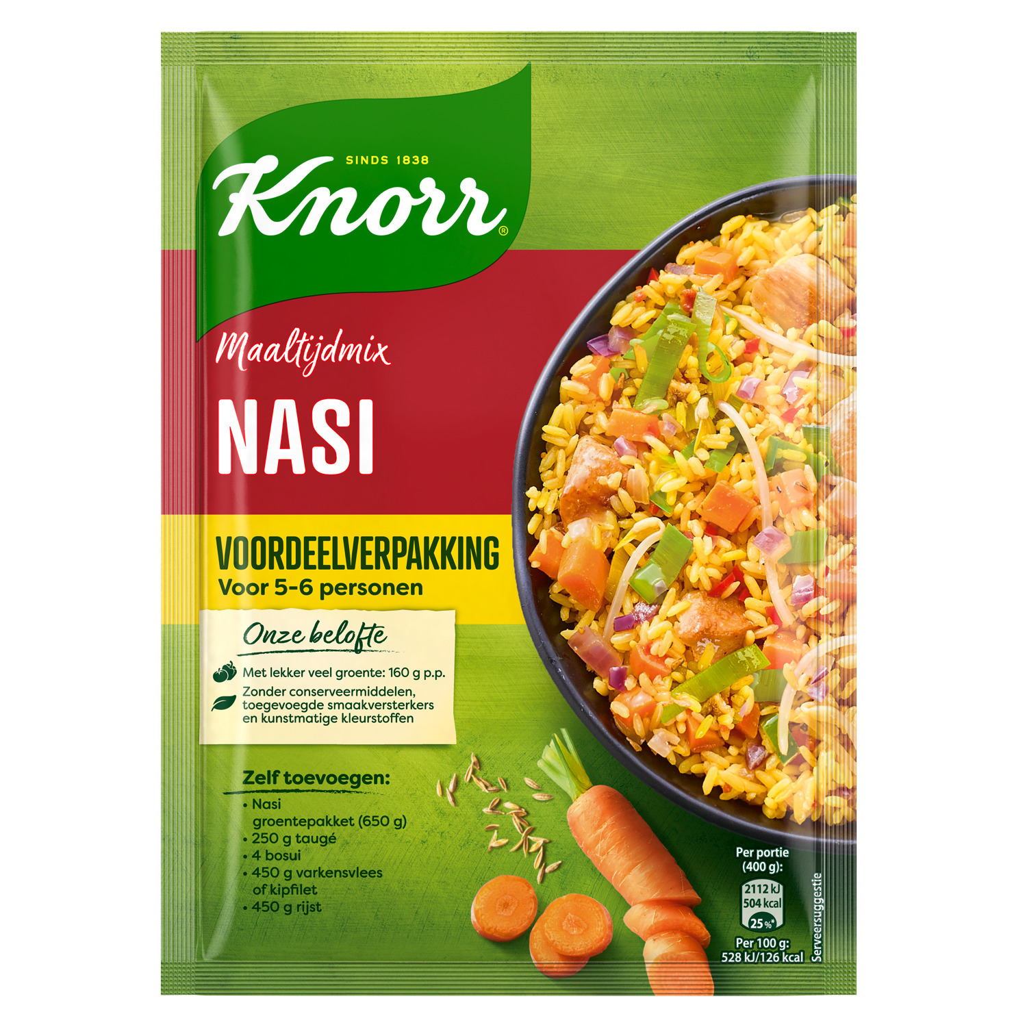 Knorr kruidenmix nasi goreng aanbieding bij Dekamarkt