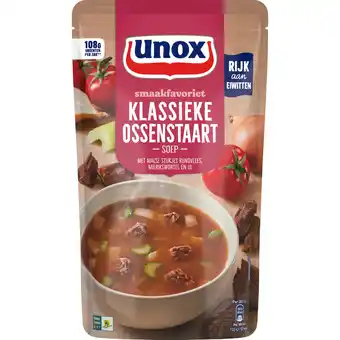 Dekamarkt Unox soep in zak klassieke ossenstaartsoep aanbieding