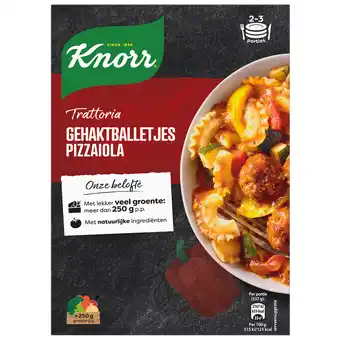 Dekamarkt Knorr trattoria gehaktbal pizza aanbieding