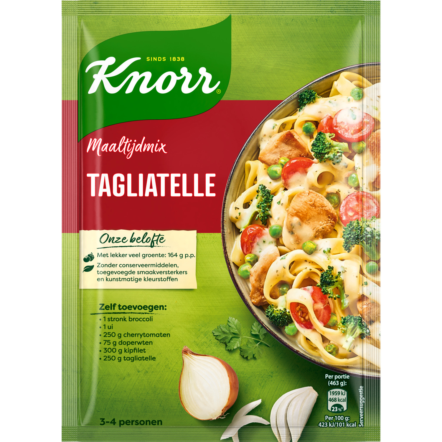 Knorr kruidenmix tagliatelle aanbieding bij Dekamarkt