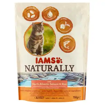 Dekamarkt Iams kattenvoer naturally zalm & rijst aanbieding