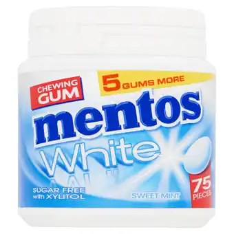 Dekamarkt Mentos gum white sweetmint aanbieding