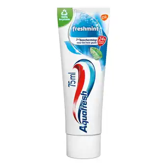 Dekamarkt Aquafresh tandpasta freshmint aanbieding