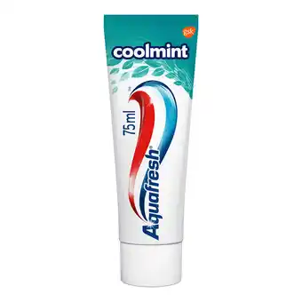 Dekamarkt Aquafresh tandpasta coolmint aanbieding