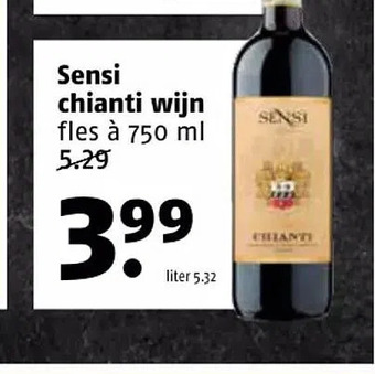 Poiesz Sensi chianti wijn aanbieding