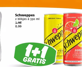 Poiesz Schweppes aanbieding