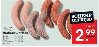 Sligro Varkensworsten aanbieding