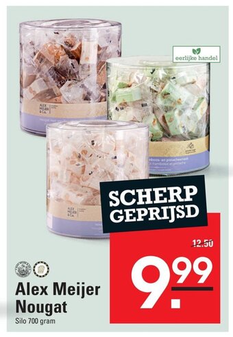 Sligro Alex Meijer Nougat Silo 700 gram aanbieding