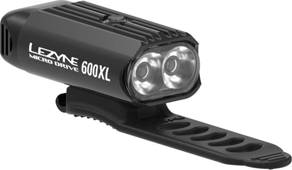 Bol.com Lezyne micro drive 600xl - oplaadbare led fietsland voor - 9 standen - 600 lumen - accu tot 44 uur - waterdicht - aluminium - aanbieding