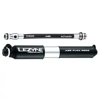 Bol.com Lezyne pressure drive - handpomp - fietspomp - tot 8.3 bar - abs flex hose - presta en schrader ventielen - aluminium - maat aanbieding