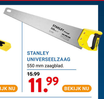 Kluswijs STANLEY UNIVERSEELZAAG 550 mm zaagblad. aanbieding