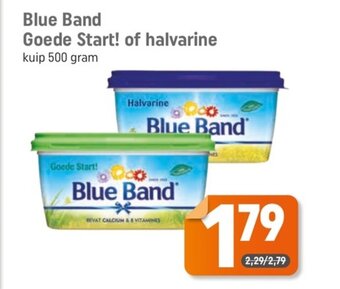 Dagwinkel Blue Band Goede Start! of halvarine kuip 500 gram aanbieding