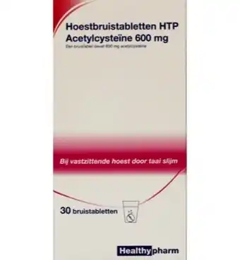 Drogisterij.net Healthypharm acetylcysteine 600mg htp (30brt) aanbieding