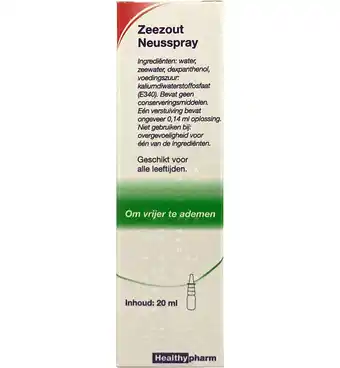 Drogisterij.net Healthypharm zeezout neusspray (20ml) aanbieding