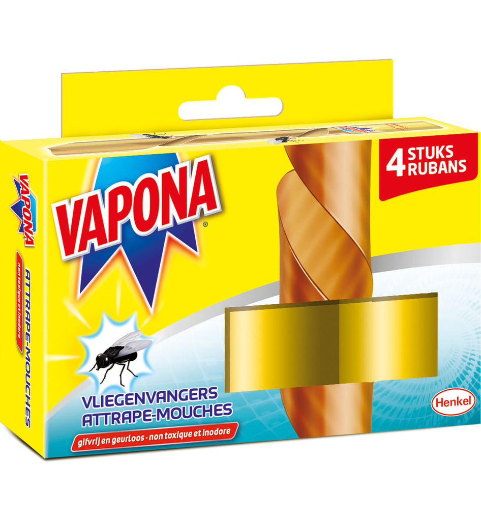 Vapona vliegenvangers (4st) aanbieding bij Drogisterij.net