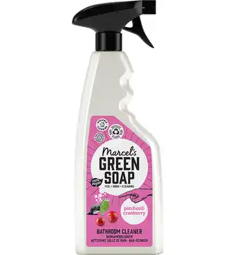 Drogisterij.net Marcel's green soap badkamerspray patchouli & cranberry (500ml) aanbieding