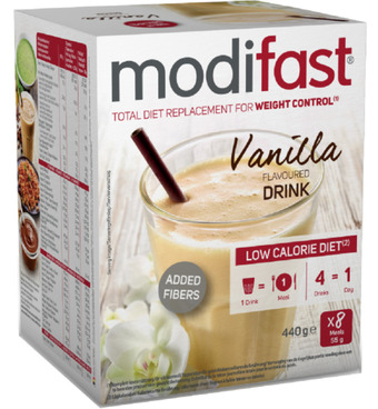 Drogisterij.net Modifast intensive milkshake vanille 8 stuks (440g) aanbieding