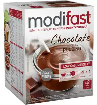 Drogisterij.net Modifast intensive pudding chocolade 8 zakjes (440g) aanbieding