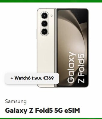 KPN Samsung Galaxy Z Fold5 5G ESIM aanbieding